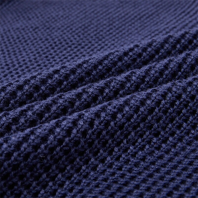 Waffle Texture Knit Blazer Cardigan