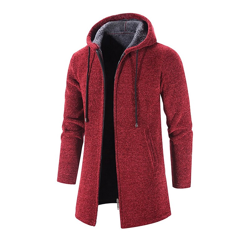 Longline Hooded Zip Cardigan