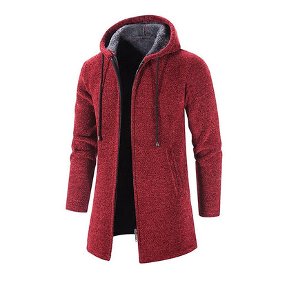 Longline Hooded Zip Cardigan