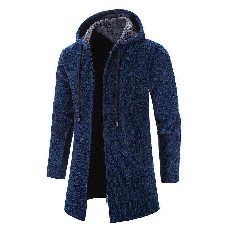 Longline Hooded Zip Cardigan