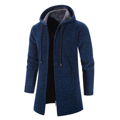 Longline Hooded Zip Cardigan