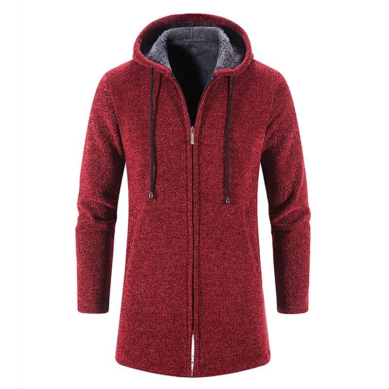 Longline Hooded Zip Cardigan