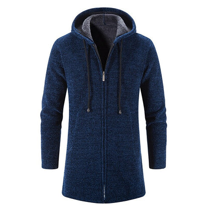 Longline Hooded Zip Cardigan