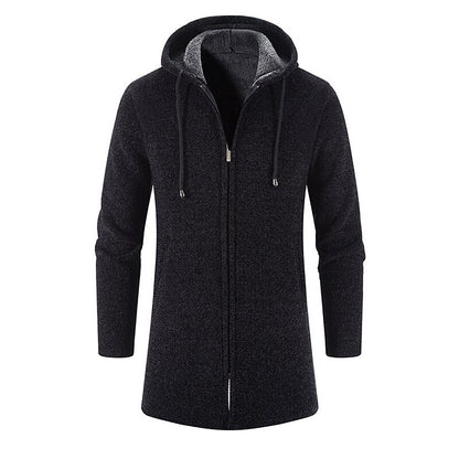 Longline Hooded Zip Cardigan