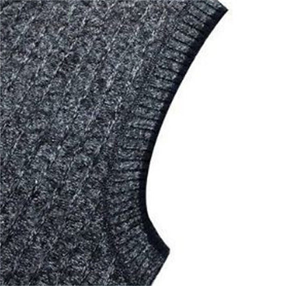 Tweed Look Zip Vest