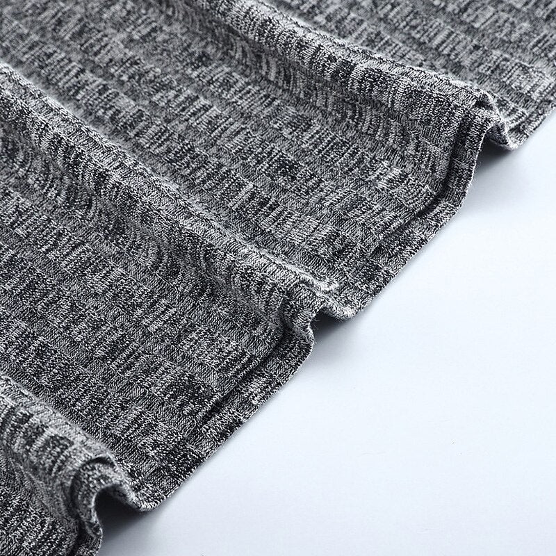 Ribbed Pullover Drawstring Hoodie