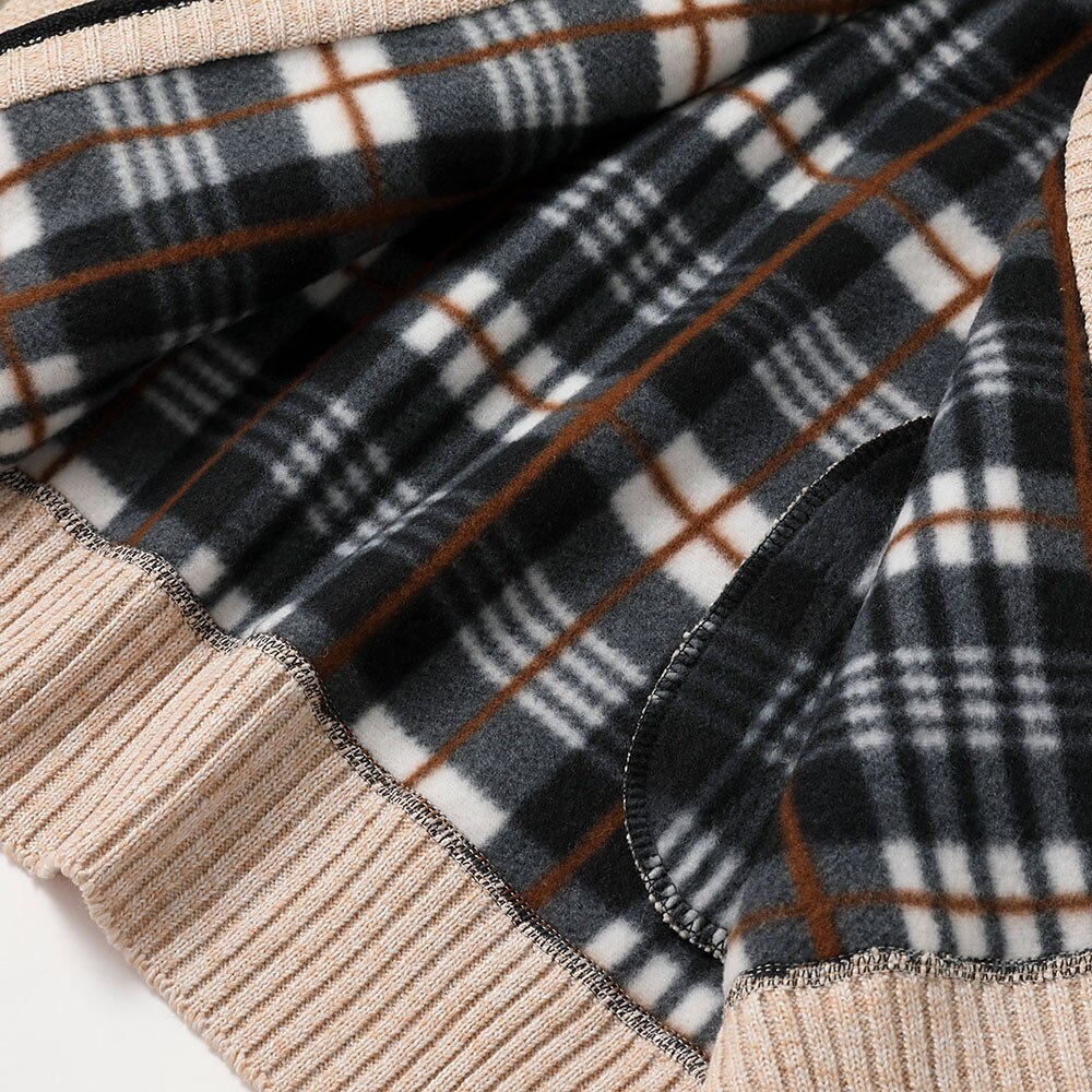 Clean Rib Stand-Collar Cardigan