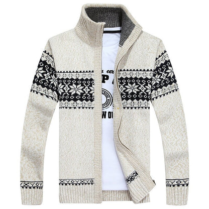 Nordic Snowflake Zip Cardigan
