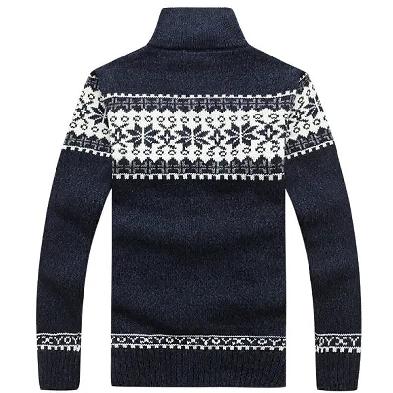 Nordic Snowflake Zip Cardigan