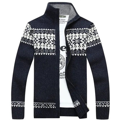 Nordic Snowflake Zip Cardigan