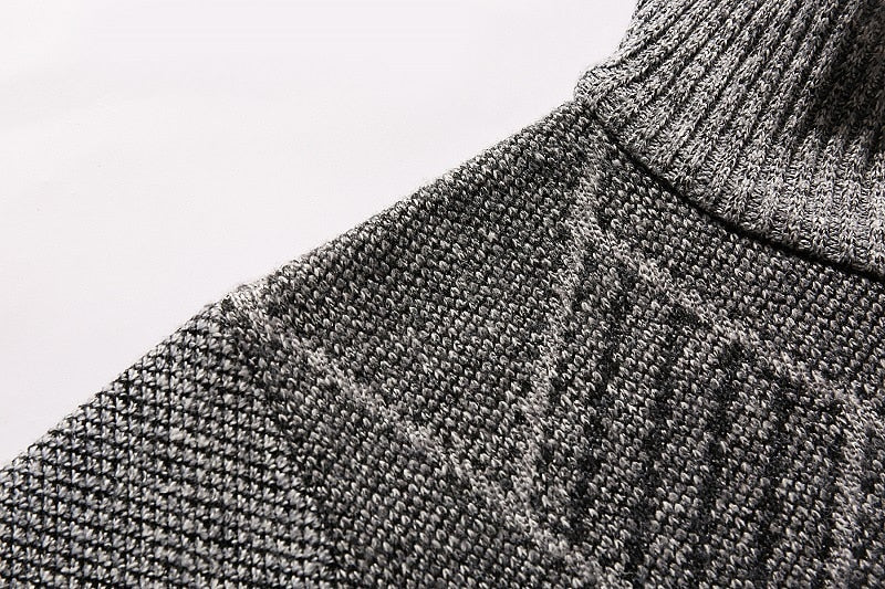 Chevron Rib Zip Cardigan