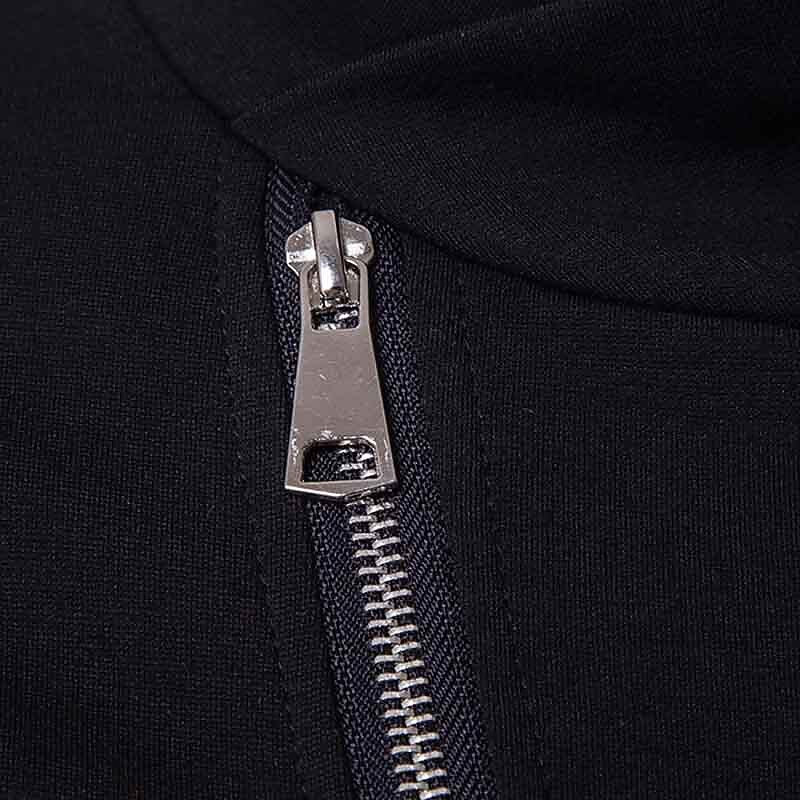 Asymmetric Zip Panel Cardigan