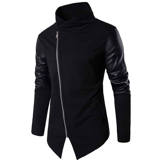 Asymmetric Zip Panel Cardigan