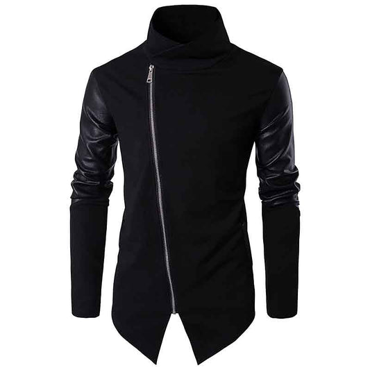 Asymmetric Zip Panel Cardigan