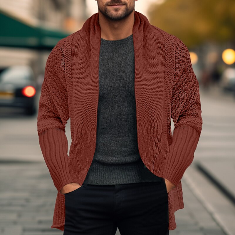 Open Rib Pocket Cardigan