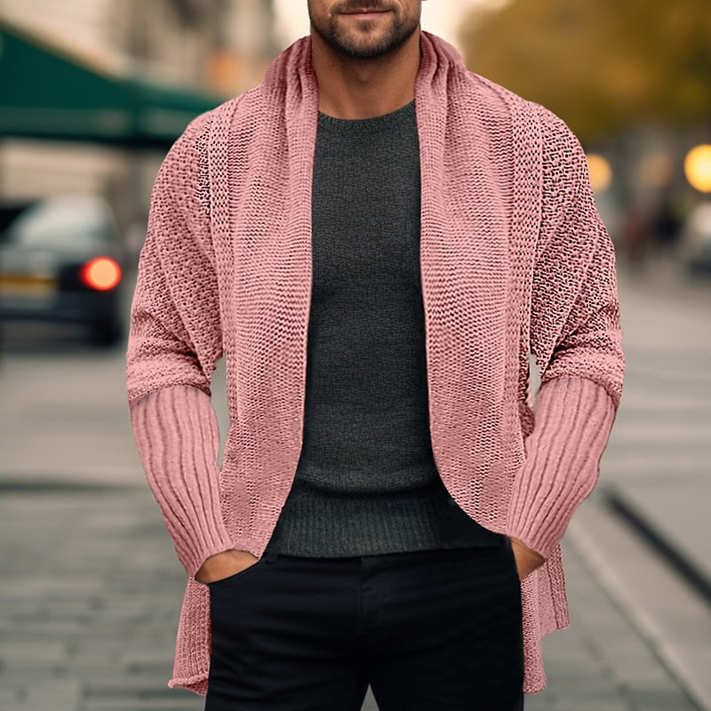 Open Rib Pocket Cardigan