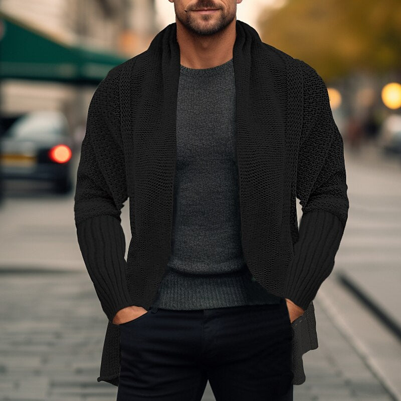 Open Rib Pocket Cardigan