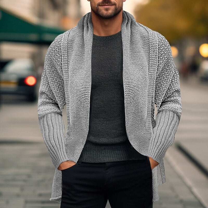 Open Rib Pocket Cardigan