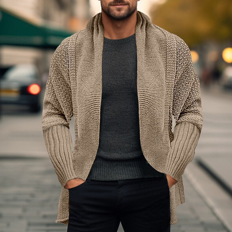 Open Rib Pocket Cardigan