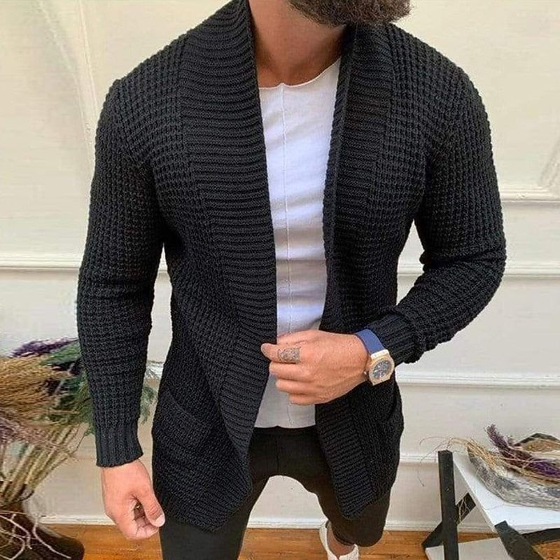 Shawl Edge Open Cardigan
