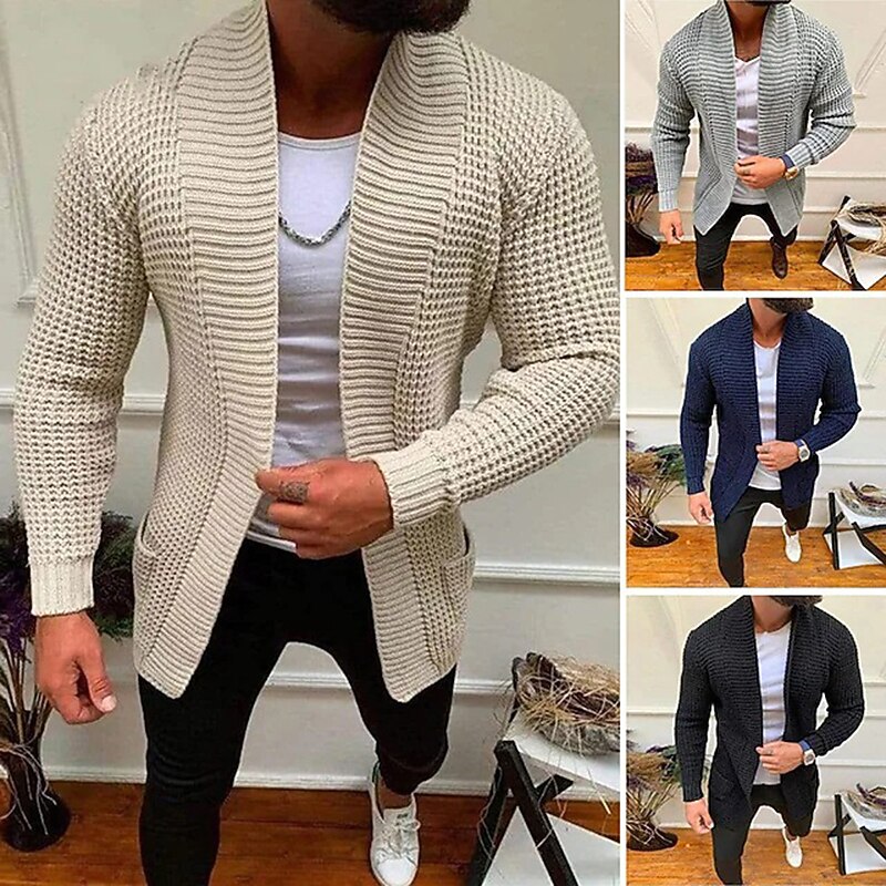 Shawl Edge Open Cardigan