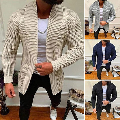 Shawl Edge Open Cardigan