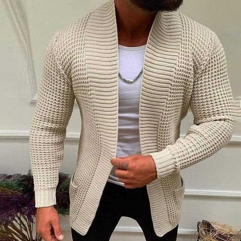 Shawl Edge Open Cardigan