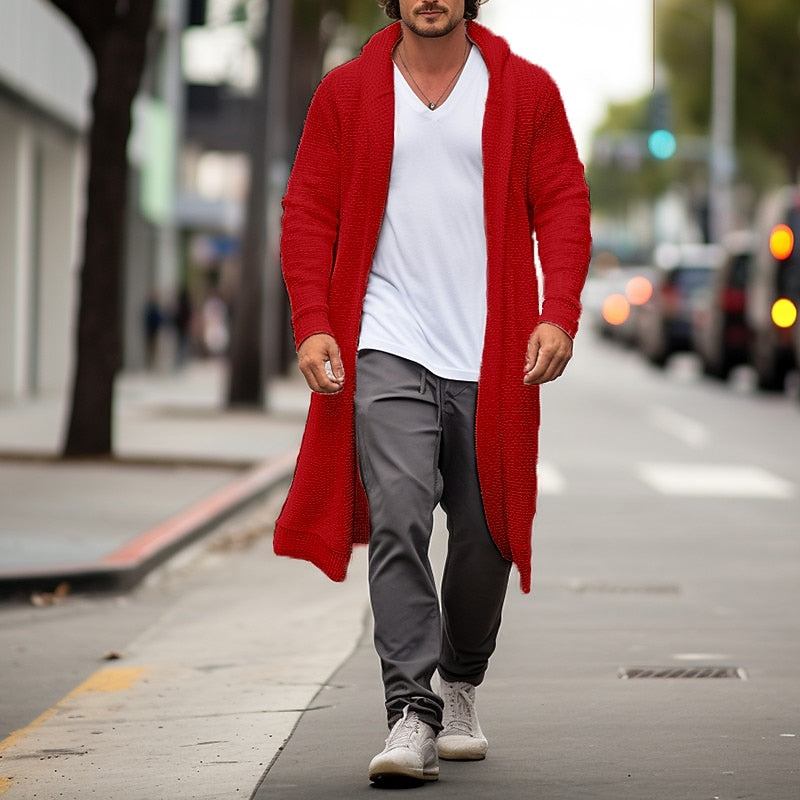 Longline Lapel Cardigan