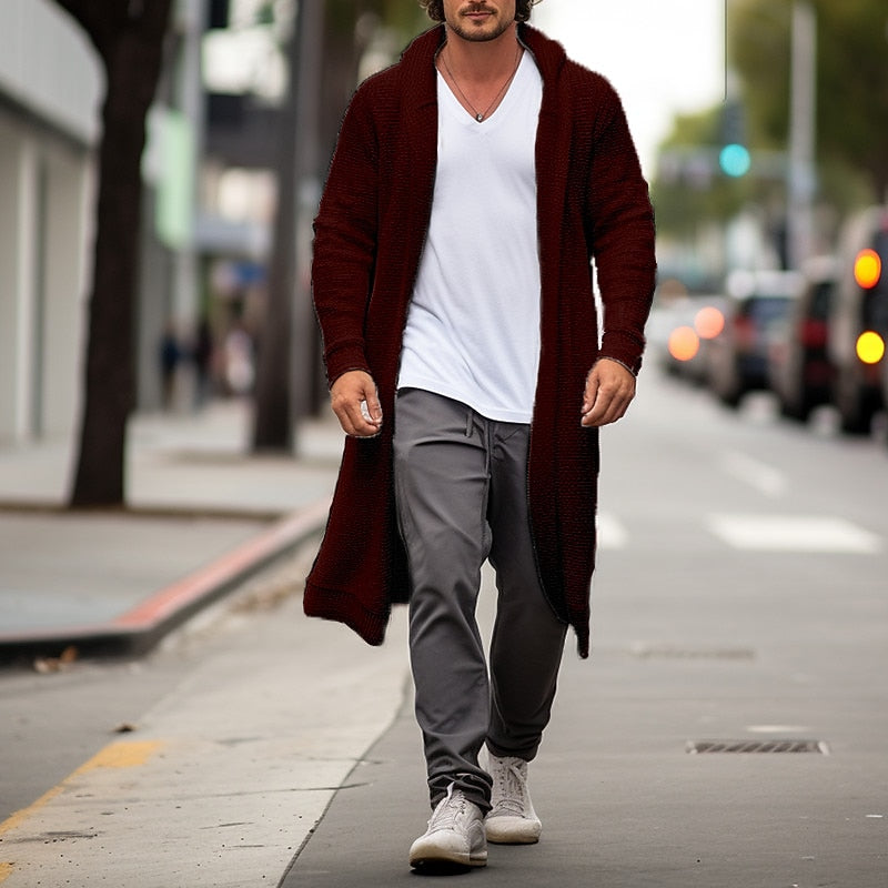 Longline Lapel Cardigan