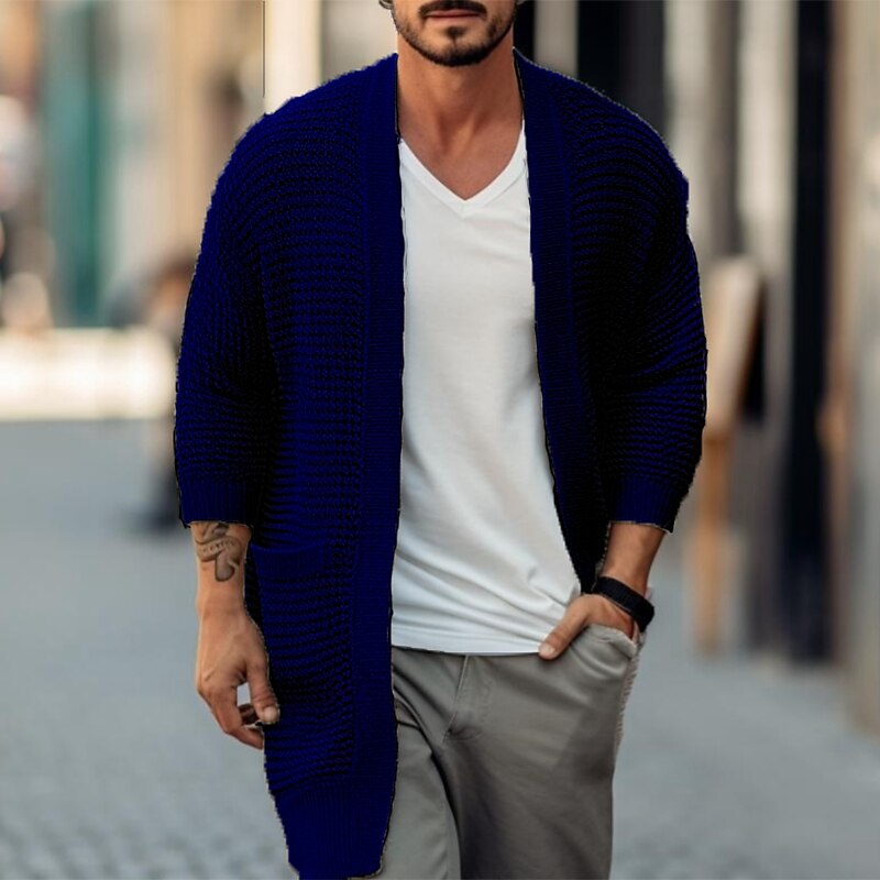Long Rib Pocket Cardigan