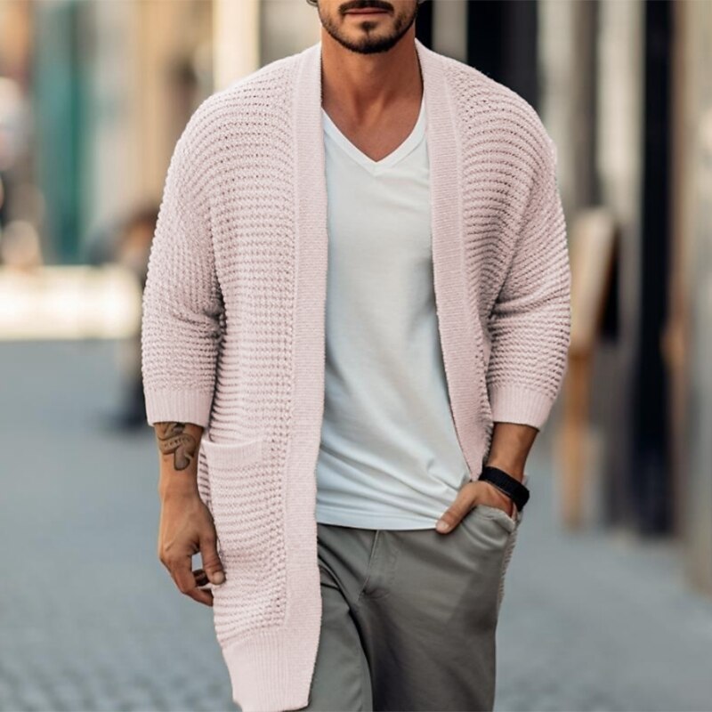 Long Rib Pocket Cardigan