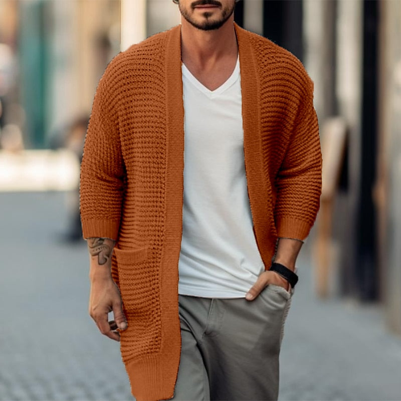 Long Rib Pocket Cardigan