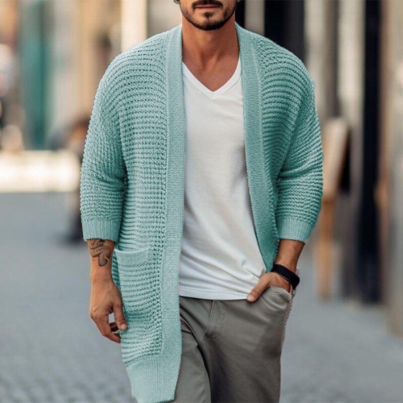 Long Rib Pocket Cardigan