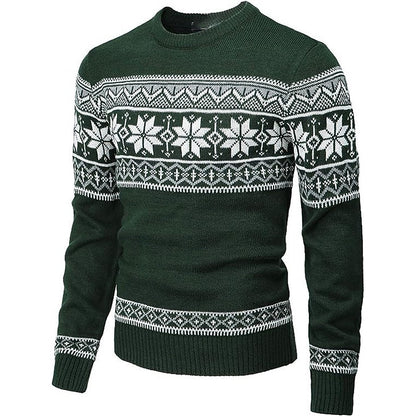 Geometric Snowflake Band Sweater