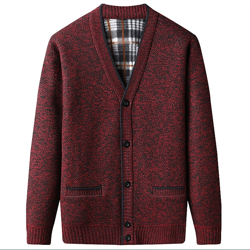 Marl Pocket V-Neck Cardigan