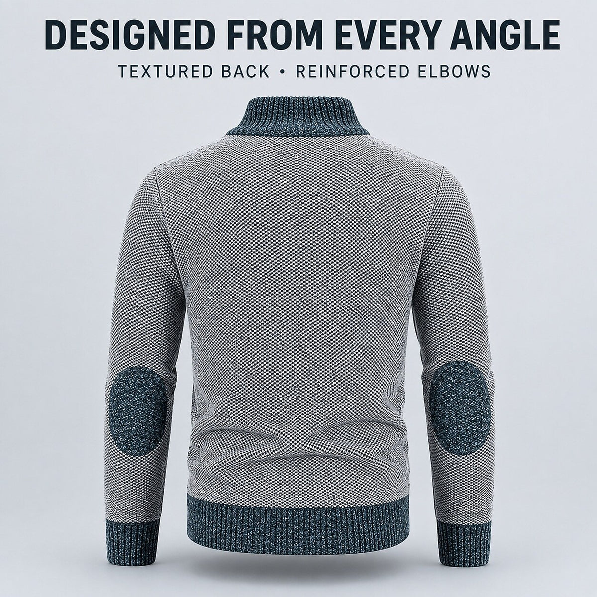 Angular Panel Zip Cardigan