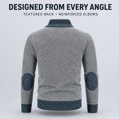 Angular Panel Zip Cardigan