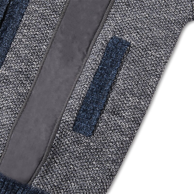Angular Panel Zip Cardigan