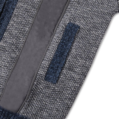 Angular Panel Zip Cardigan