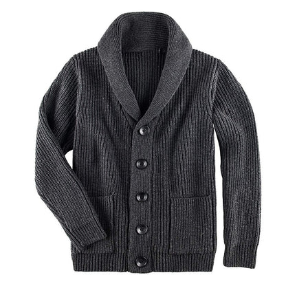 Chunky Shawl Button Cardigan