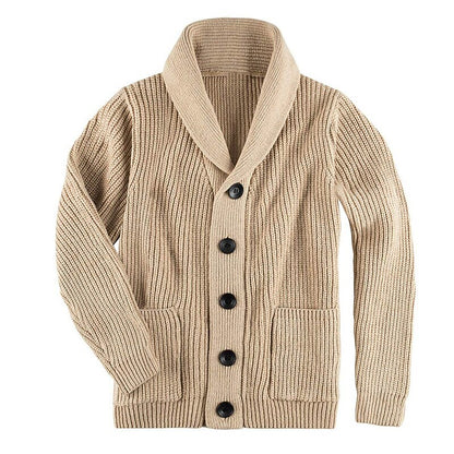 Chunky Shawl Button Cardigan