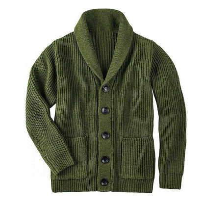 Chunky Shawl Button Cardigan