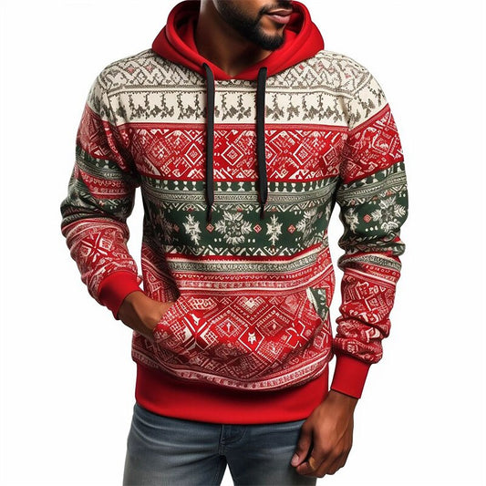Reindeer Snowflake Band Hoodie