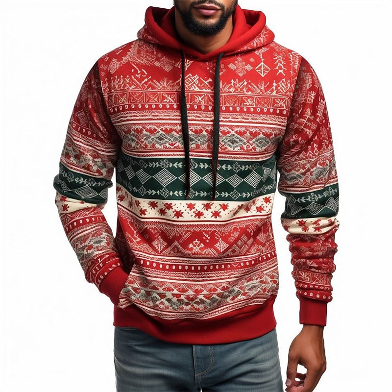 Reindeer Snowflake Band Hoodie