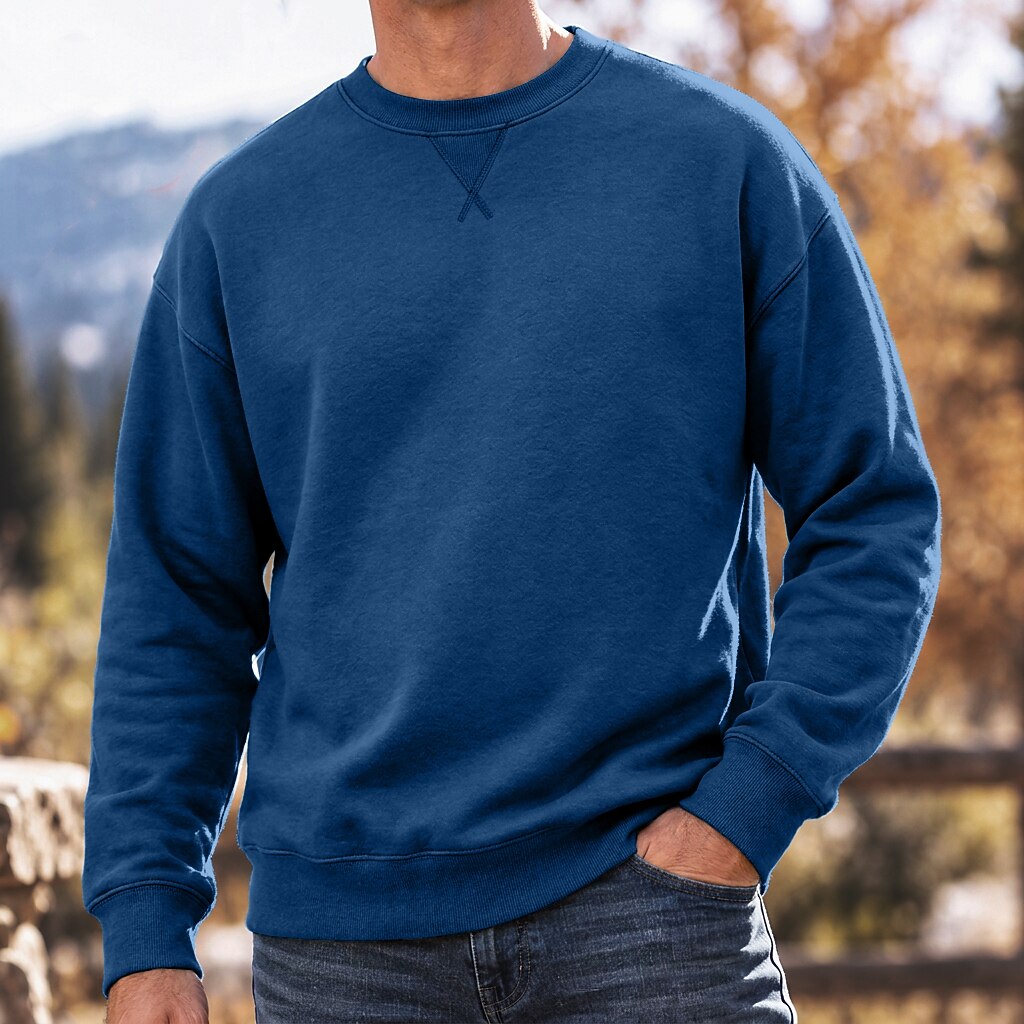 V-Stitch Crew Neck Sweatshirt