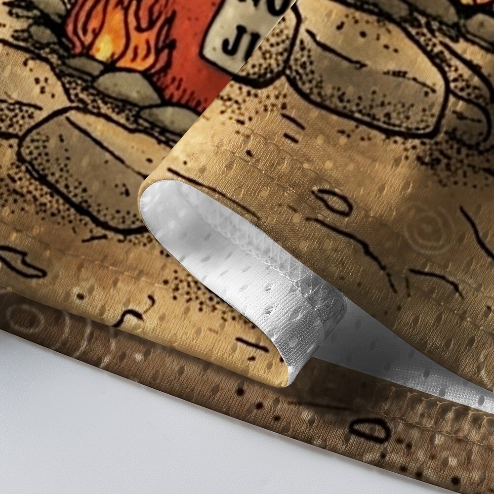 Men's Frog Graphic V-Neck Sports Jersey
