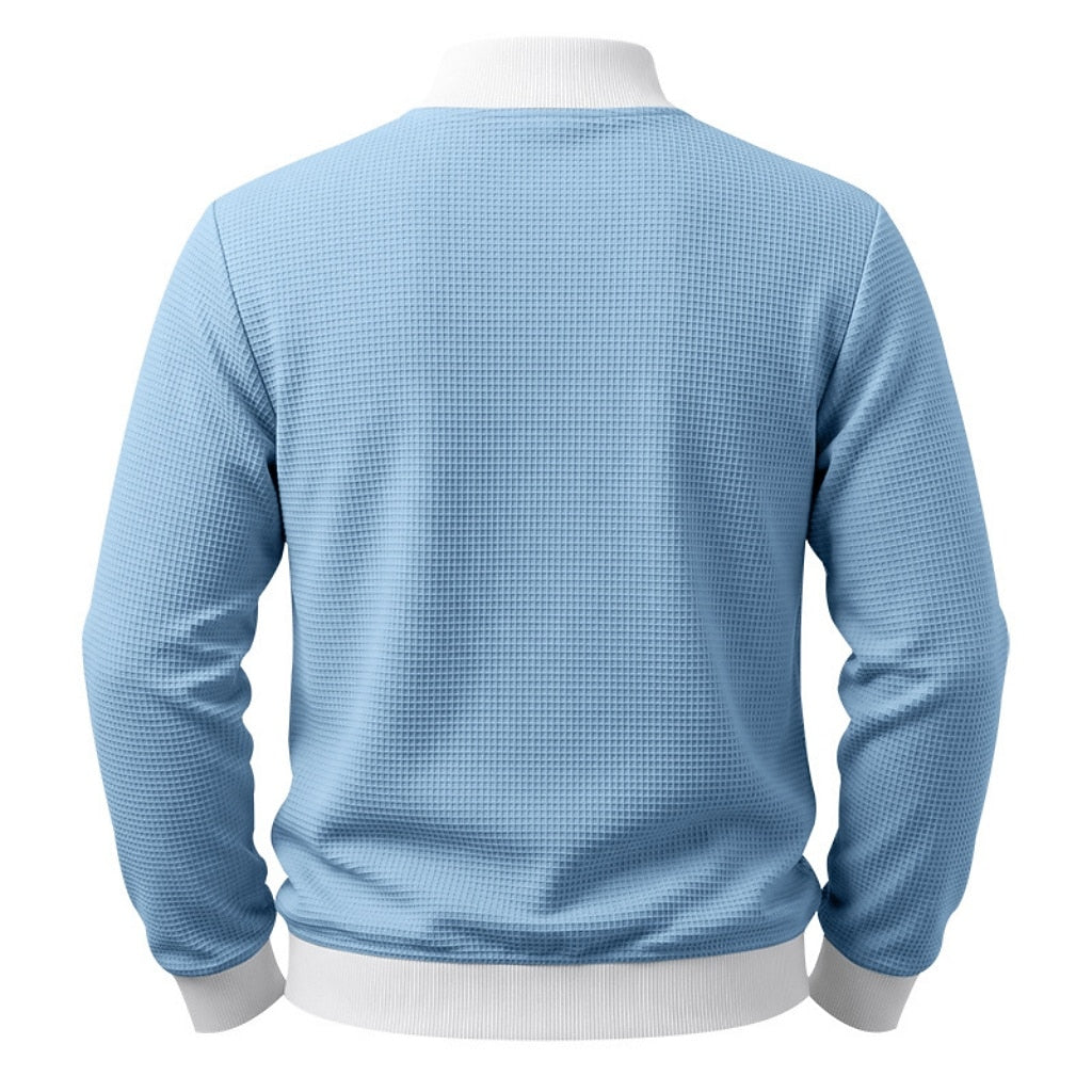 Utility Zip Pocket Waffle Polo