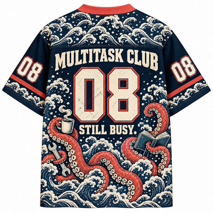 Many Arms Zero Patience Octopus Number 08 Mesh Jersey