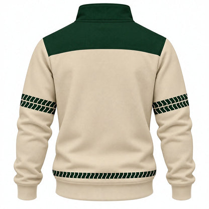 I Will Succeed Sword Frog and Crocodile Half-Zip Sweatshirt