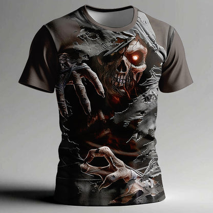Halloween Men's Skeletal Phantom Graphic T-Shirt